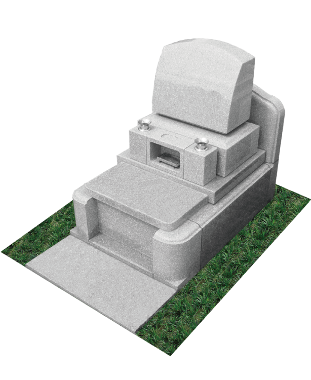 あんしん墓石デザイン　従来型　ホワイト