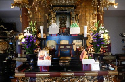 春彼岸の準備　鴻鵠殿